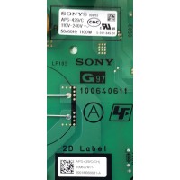 FUENTE PARA TV SONY / NUMERO DE PARTE 1-006-774-11 / 100640611 / 100677411 / APS-429/C(CH) 2001M000081-A / Z01P429C-P0W / 201000230 / PANEL HDAS085DTU02 / MODELO XBR-85Z8H